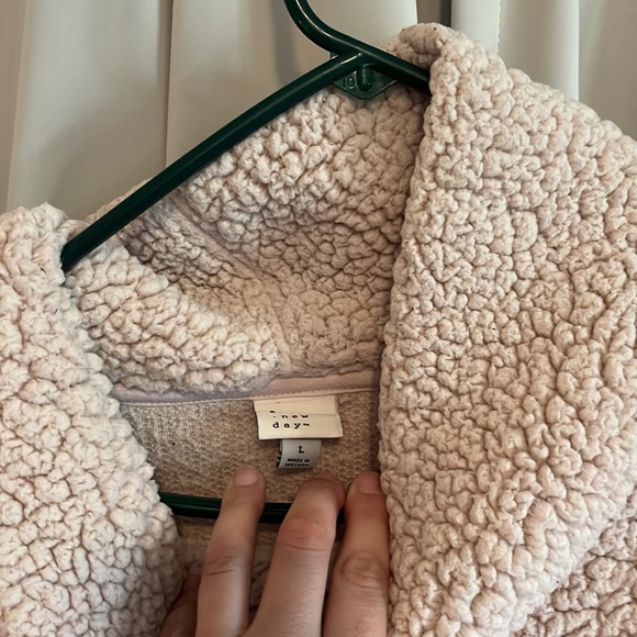 Blush Pink Sweater Cowl Neck ** COZY - Picture 2 of 2